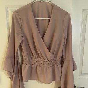 Lilac Peplum Blouse. Express. Size S.